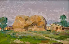 Vilam Euzéb Mousson, Kopa sena, 1982, Olej na kartóne