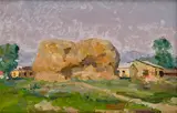 Vilam Euzéb Mousson, Kopa sena, 1982, Olej na kartóne