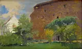 Hrad Beckov by Ladislav Mednyánszky, Okolo 1885, Olej na plátne, dublované, sold Dec 2015
