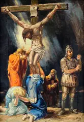 Kálmán Tichy, Golgota, 1948, Olej na plátne
