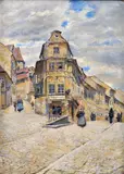 Solomon Zorn, Židovňa v Bratislave, Okolo 1920, Olej na plátne, dublované