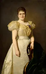 Portrét dámy by Karl Eugen Felix, 1897, Olej na plátne, sold Dec 2015