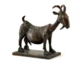 Koza by Pablo Picasso, Neskoršia edícia, Bronz, mramorový podstavec, sold Dec 2015