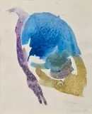 Kompozícia by Milan Paštéka, 1987, Akvarel na papieri, sold Dec 2015
