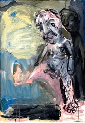 Marek Ormandík, Dvaja, 2012, Olej na plátne