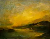 Západ slnka by Ladislav Mednyánszky, Okolo 1885, Olej na plátne, sold Nov 2015
