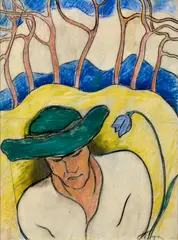 Palugyay Zolo, Detvan, 1931, Pastel na papieri