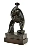 Emil Filla, Materstvo, 1935, Bronz, drevený podstavec. Tretí odliatok z nákadu 4.