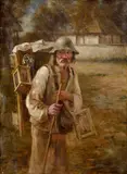 Lajos Ludwig Bruck, Sklenár, Okolo 1900, Olej na dreve