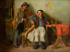 Halgató by Andor G. Horváth, Okolo 1935, Olej na plátne, sold Sep 2015