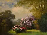 Park by Székely Mihaly Tordai, Okolo 1920, Olej na plátne, sold Sep 2015
