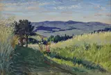 Jaroslav Jareš, Krajina, Okolo 1930, Tempera na kartóne