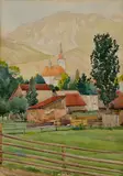 Viktor Krupec, Skalica, 1948, Akvarel na papieri