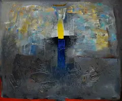 Ivan Pavle, Spomienka na Babylon, 1994, Akryl na plátne