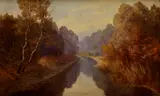 Gabriel Modrovich, Lesný potok, 1912, Olej na plátne