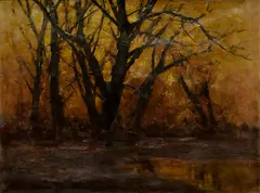 – Kovács László Kézdi, Jeseň, Okolo1910, Olej na plátne