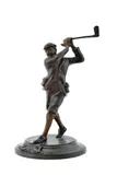 Charles C., Golfista, Okolo 1900, Bronz