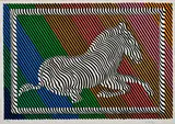 Viktor Vasarely, Zebra, Neskoršia edícia, Farebná serigrafia na papieri. 48/70