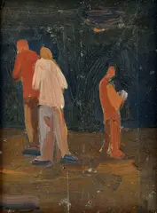 Stanislav Filko, Postavy, Okolo 1955, Olej na kartónovom obale