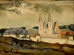 Martin Benka, Katedrála Spišskej kapituly, 1942, Olej na plátne