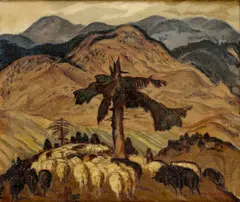Martin Benka, Pod Chočom, Okolo 1921 - 28, Olej na plátne