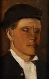 Ladislav Mednyánszky, Muž v klobúčiku, Okolo 1890, Olej na dreve