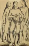Honoré Garcia Condoy, Tri grácie, 1945, Pero, tuš na papieri