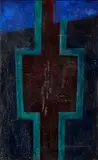 Rudolf Sikora, Z cyklu "Kríž", 1965-66, Olej na plátne