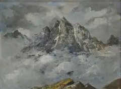Tatry v zime by Karol Polónyi, Okolo 1940, Olej na plátne, sold Mar 2015