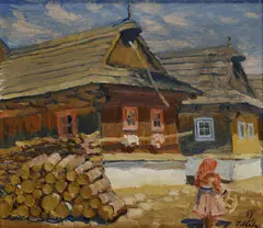 Jan Hála, Zo starého Važca, 1937, Olej na kartóne
