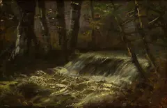 Ladislav Mednyánszky, Horská bystrina, Okolo 1890, Olej na plátne
