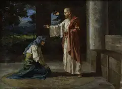 Požehnanie by Aurel Naray, 1908, Olej na plátne, sold Mar 2015