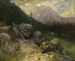 Gyula Háry, Pod horou, 1903, Olej na plátne