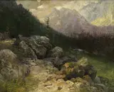 Gyula Háry, Pod horou, 1903, Olej na plátne