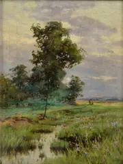 Tibor Szontágh, Osamelý strom, Okolo 1920, Olej na plátne