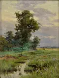Tibor Szontágh, Osamelý strom, Okolo 1920, Olej na plátne