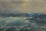 Búrka na mori by Arsenij Petrovic Sosnovskij, Okolo 1940, Olej na plátne, sold Mar 2015