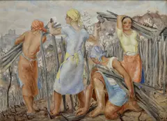 Jaroslav Jareš, Vinohrady pri Bratislave, 1928 - 29, Olej na plátne
