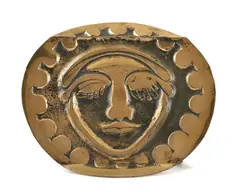 Andrej Rudavský, Pohanská bohyňa, Okolo 1975, Bronz, reliéf