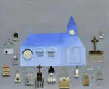 Michal Studený, Veselý cintorín, 2005, Olej, kombinácia techník na sololite