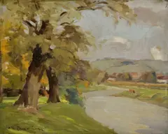 Viktor Zemplényi, Pri Hornáde, Okolo 1930, Olej na plátne
