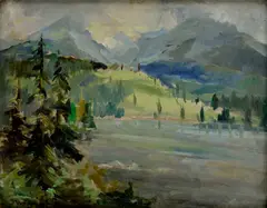 Viktor Zemplényi, Pod horami, Okolo 1930, Olej na plátne