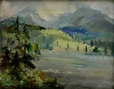 Viktor Zemplényi, Pod horami, Okolo 1930, Olej na plátne