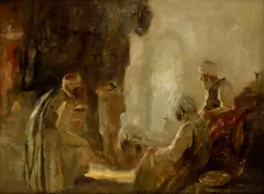 Antal Áron Péczely, Opantaní krásou, Okolo 1920, Olej na plátne