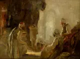 Antal Áron Péczely, Opantaní krásou, Okolo 1920, Olej na plátne
