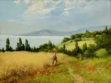 László Neogrády, Horúci letný deň, Okolo 1925, Olej na plátne