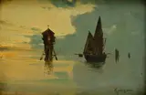 Natale Gavagnin, Z Benátok I., Okolo 1900, Olej na dreve