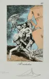 Al Matadero (z cyklu "Les caprices de Goya") by Salvador Dalí, 1973 - 77, Farebný lept na papieri. 28/200, sold Dec 2014