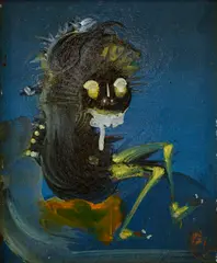 Karol Baron, Mutant, Okolo 1980, Olej na sololite