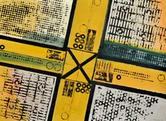 Alojz Klimo, Križovatky, 1967, Kombinácia techník na sololite